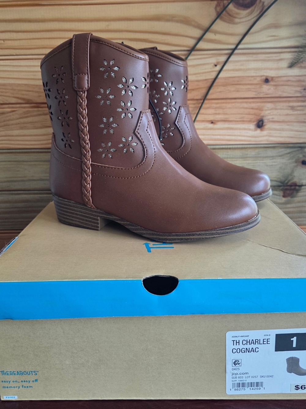 TH Charlee Cognac Kids' Western Boot